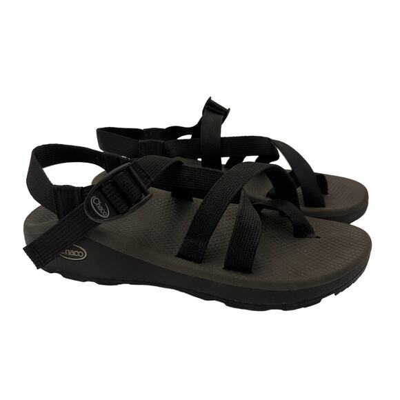 Chaco Black Nylon Sandals Size 9 - Picture 1 of 8